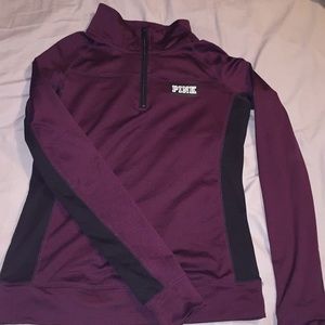 PINK 1/4 zip pullover